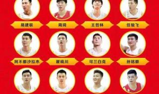 中国国家男篮最新名单